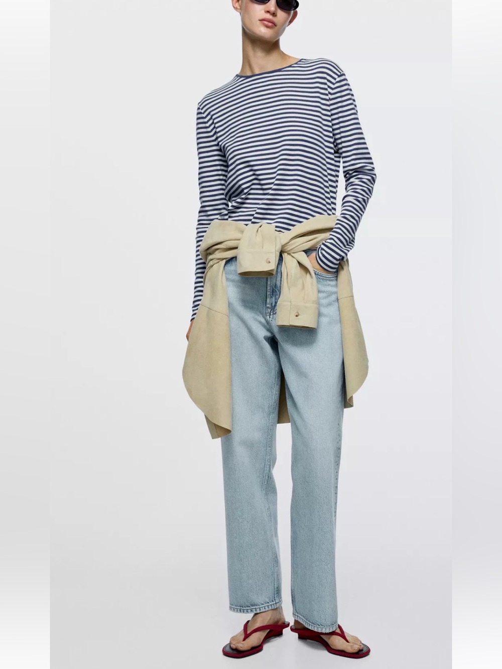 Massimo Dutti Light Blue Straight Leg Jeans